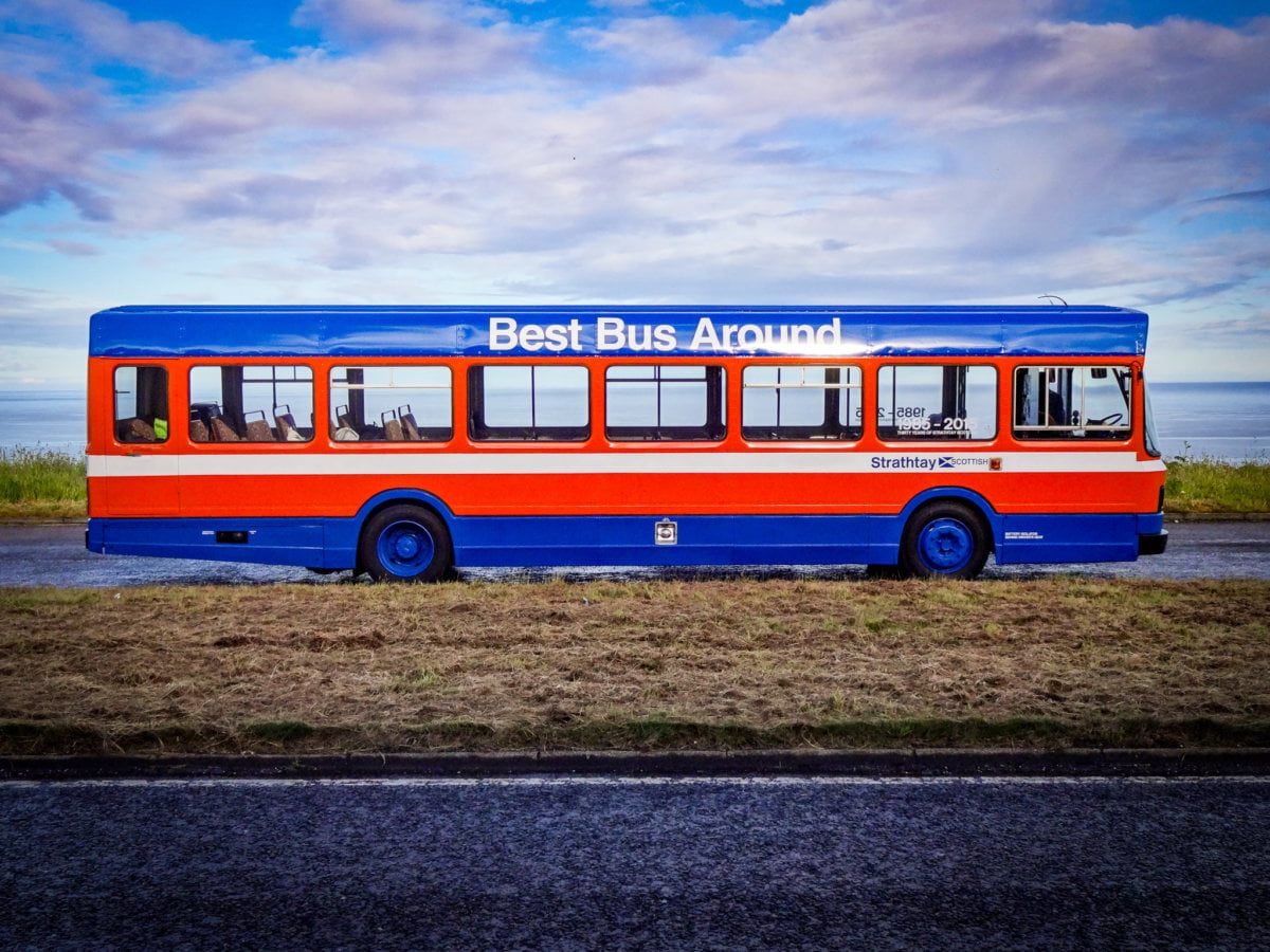 Bus painting in Fife