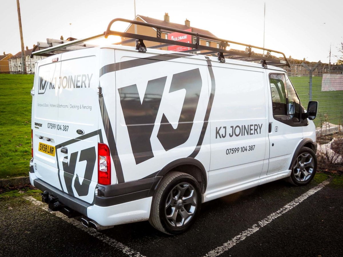 Van lettering in Dundee