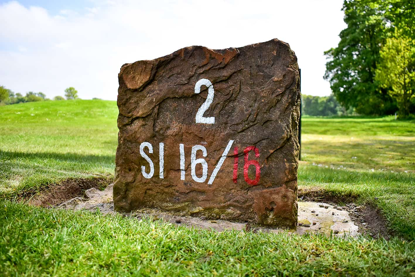 Hand painted golf course signs near St Andrews Robertsign