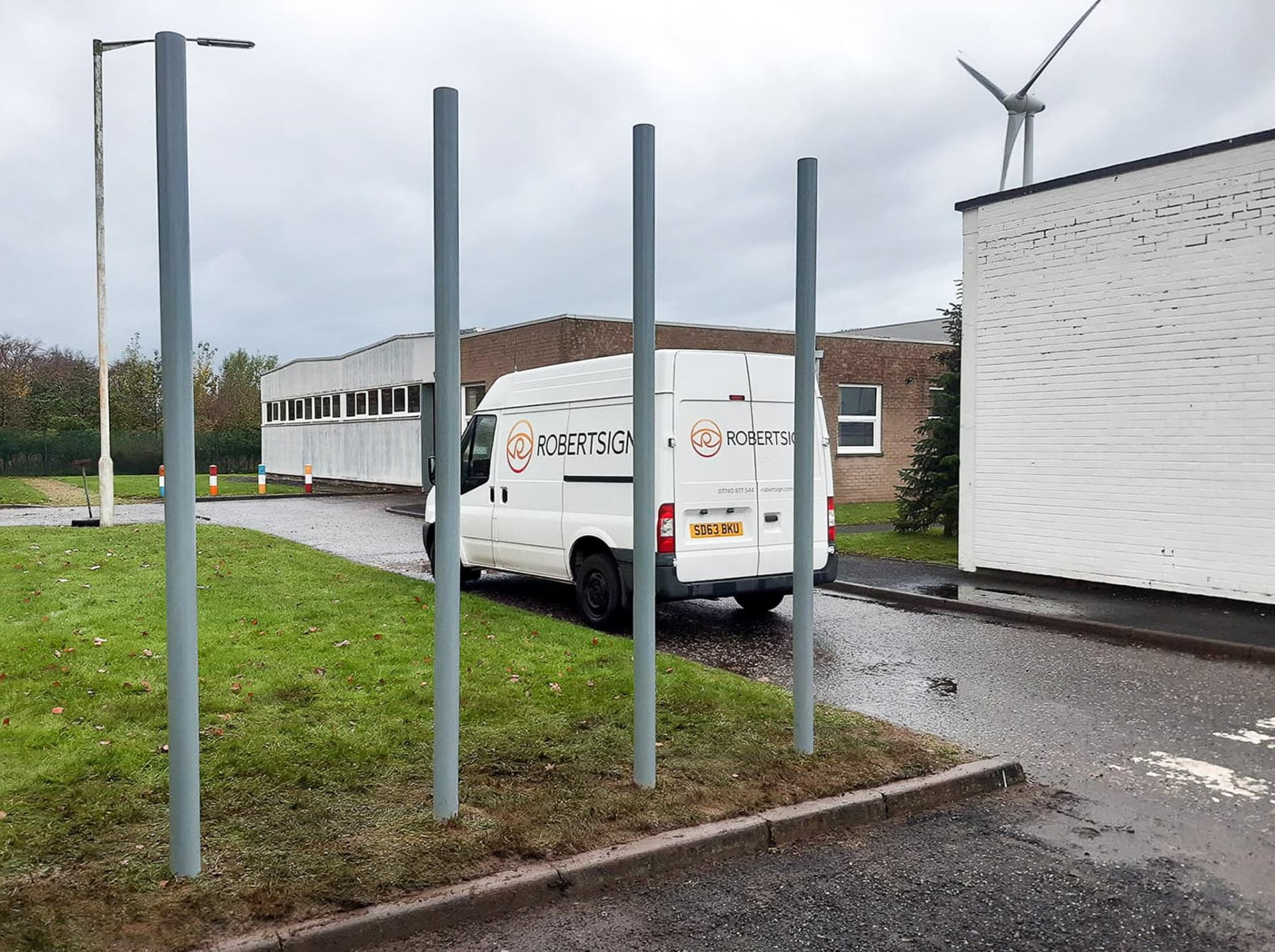 Poles for signs in Dundee