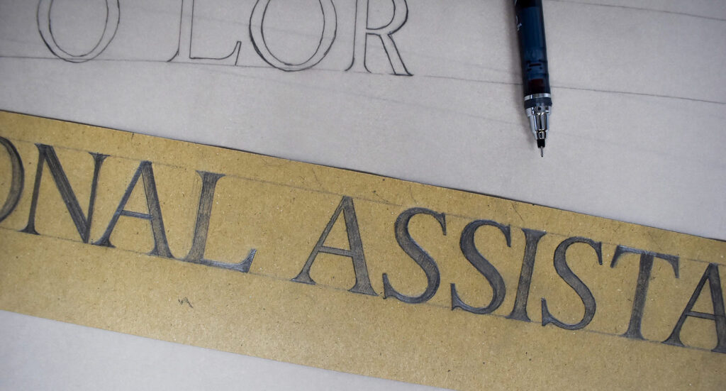 Dundee Lettering Blue Signwriting Dundee - Robertsign