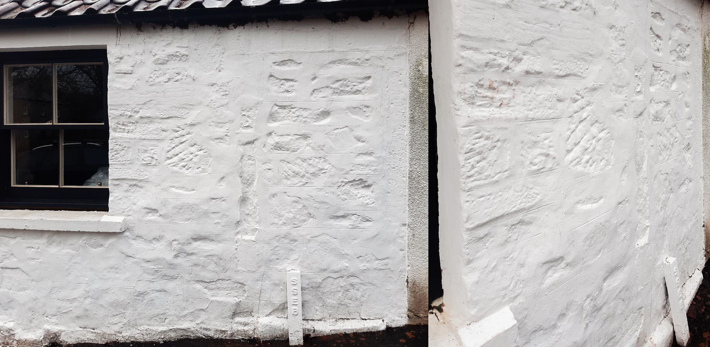 Bulging wall sign location