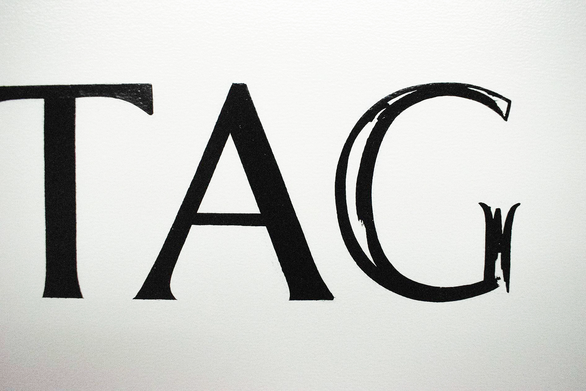 Painted letters in Falkland