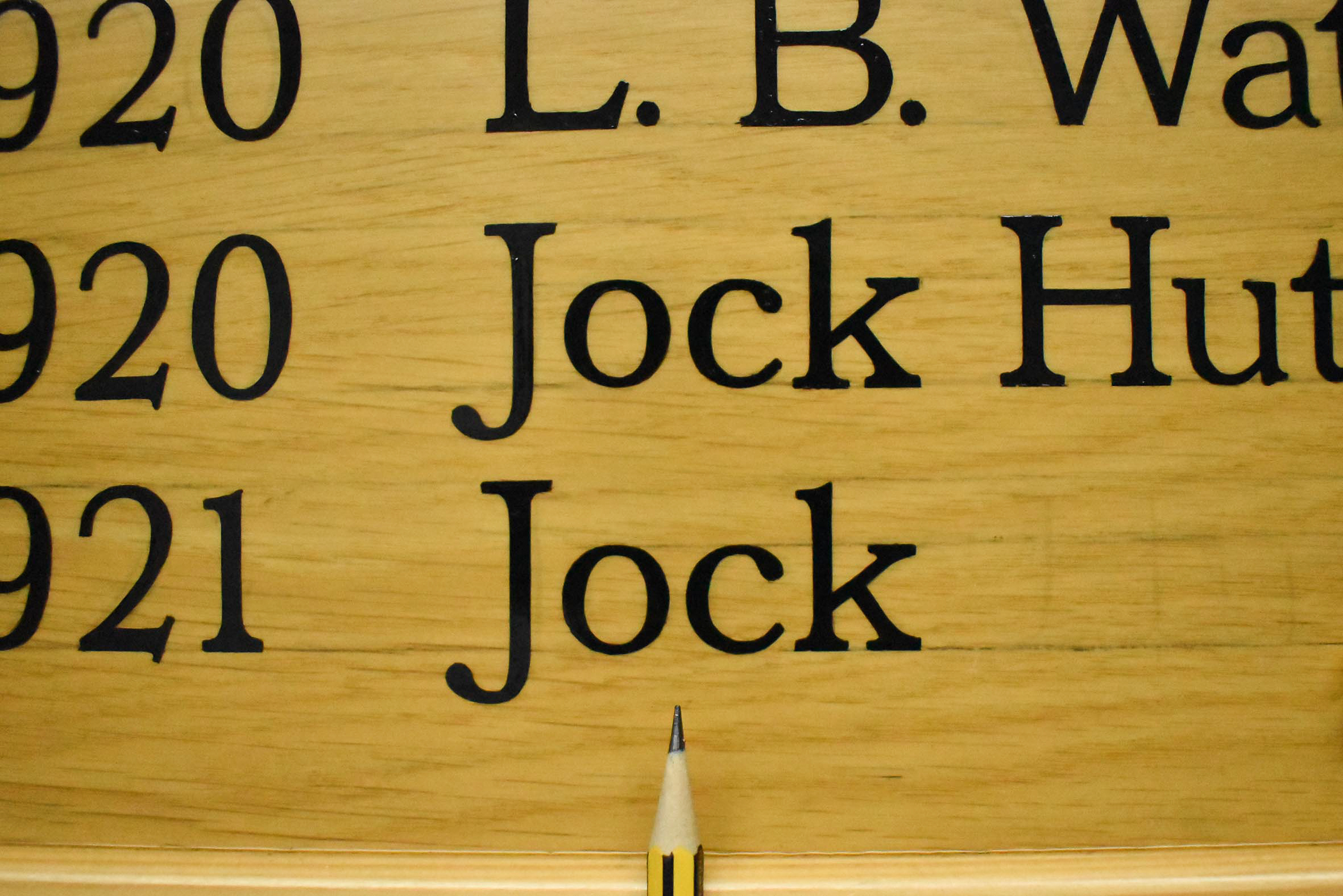 Signwriter honours boards Fife