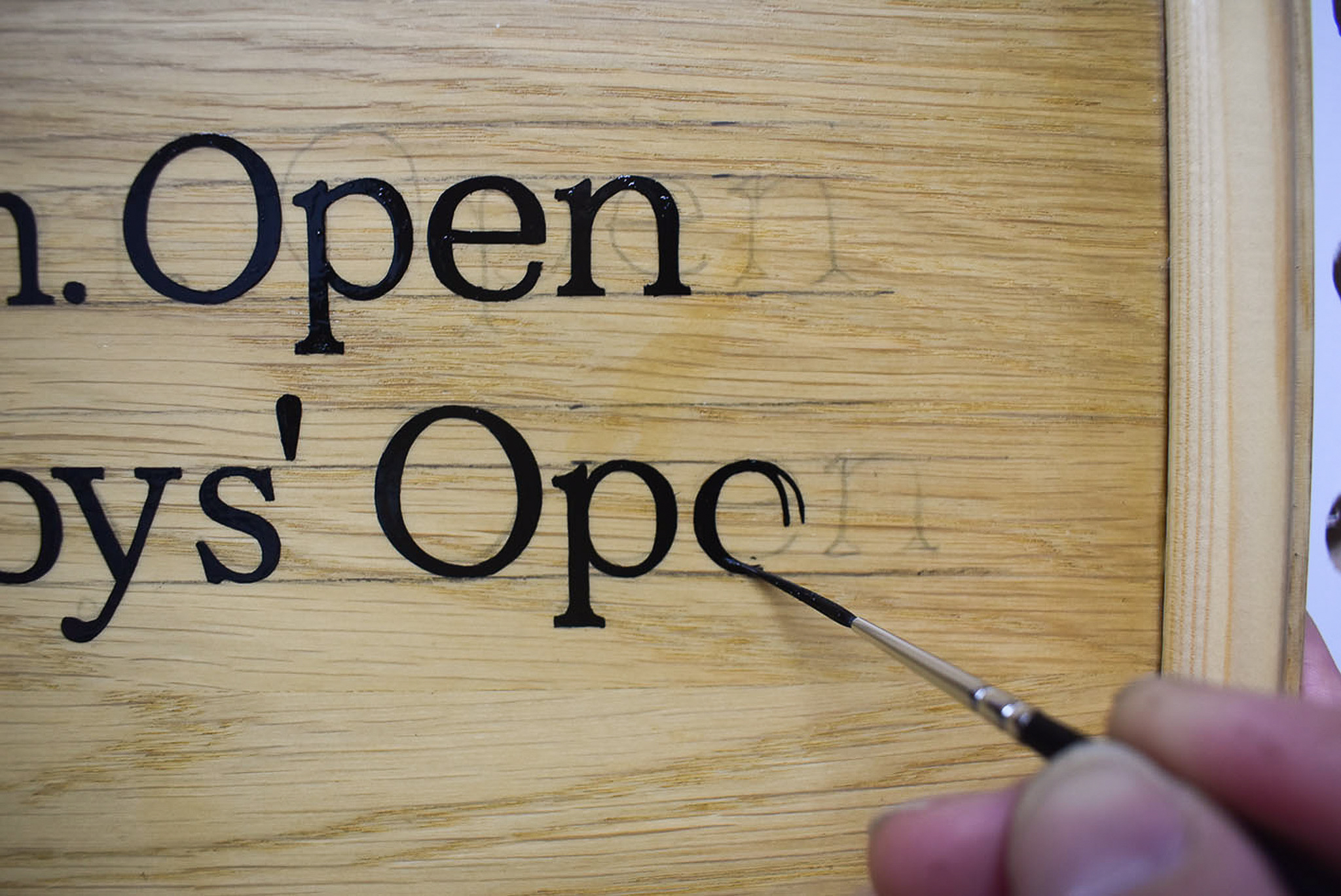 Small hand lettering