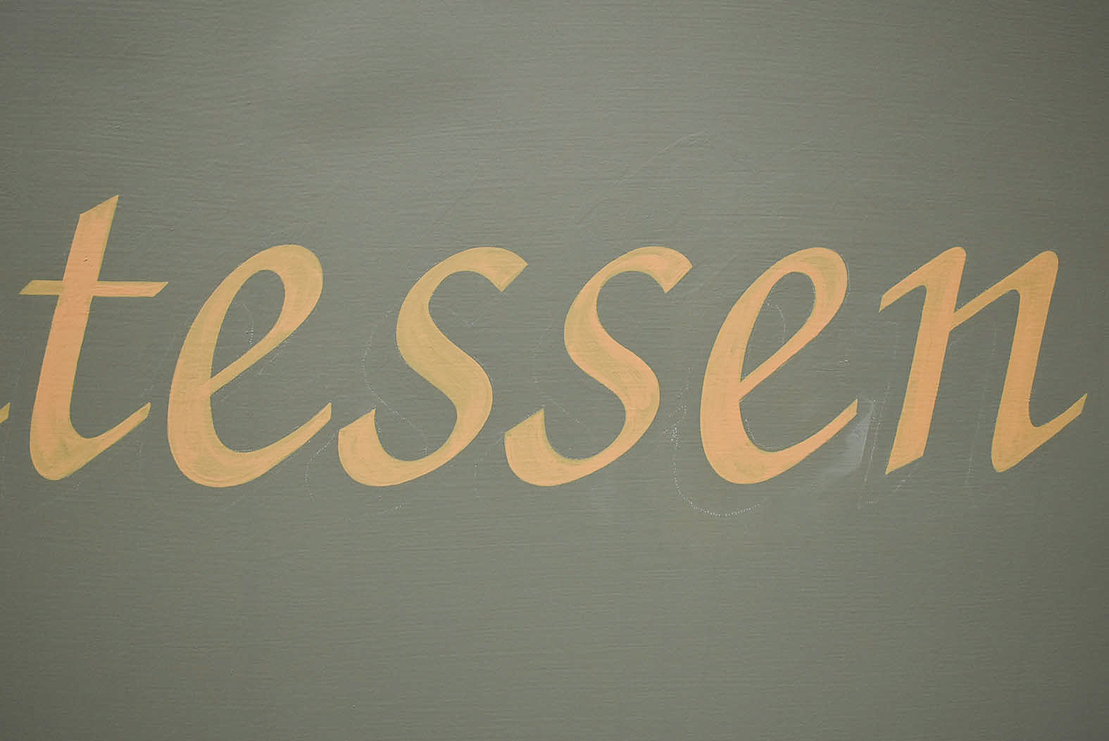 Painted calligraphy in Blairgowrie